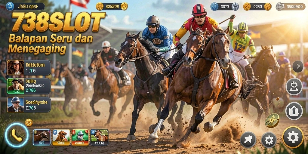 Tampilan gameplay Racing yang menegangkan di 738SLOT.