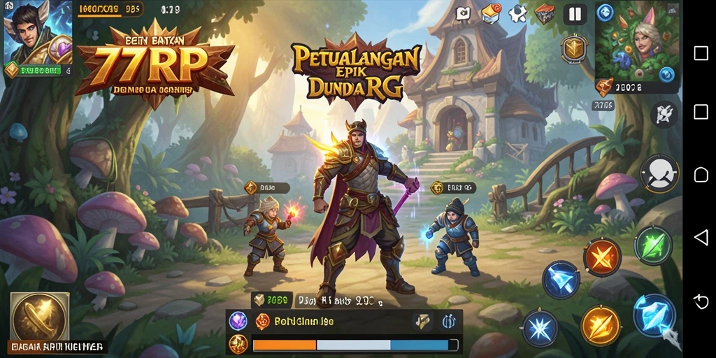 Gameplay menarik dengan grafis RPG yang memukau.