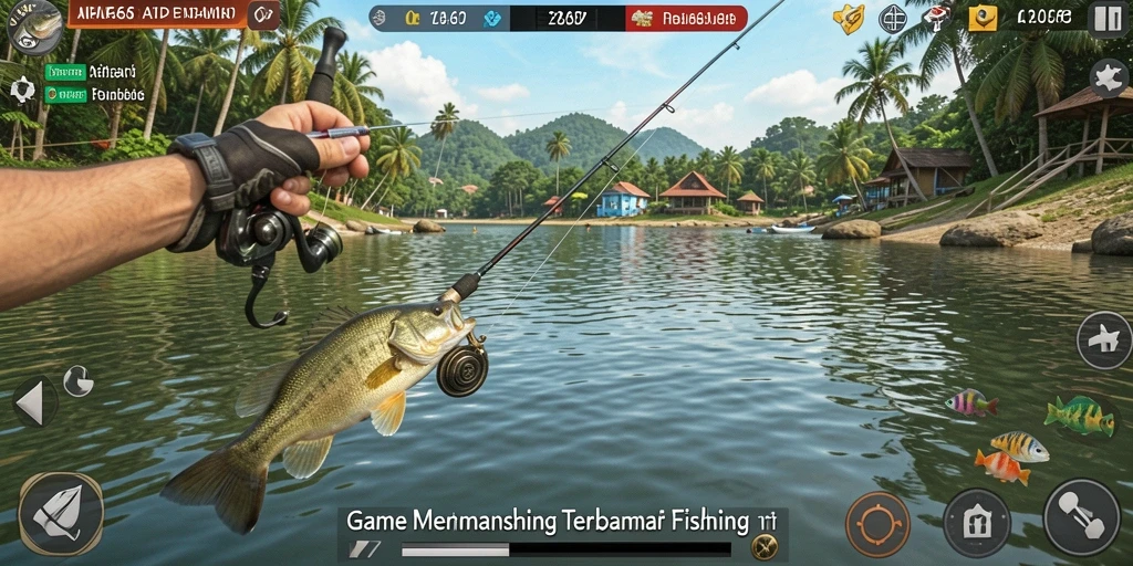 Screenshot AIFA66 menampilkan keseruan menangkap ikan di laut.
