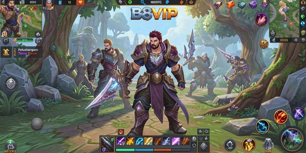 Gameplay seru B8VIP dalam dunia MMORPG yang menawan.