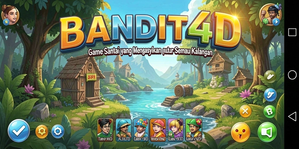 Screenshot gameplay BANDIT4D menunjukkan aksi seru dan karakter yang menarik.