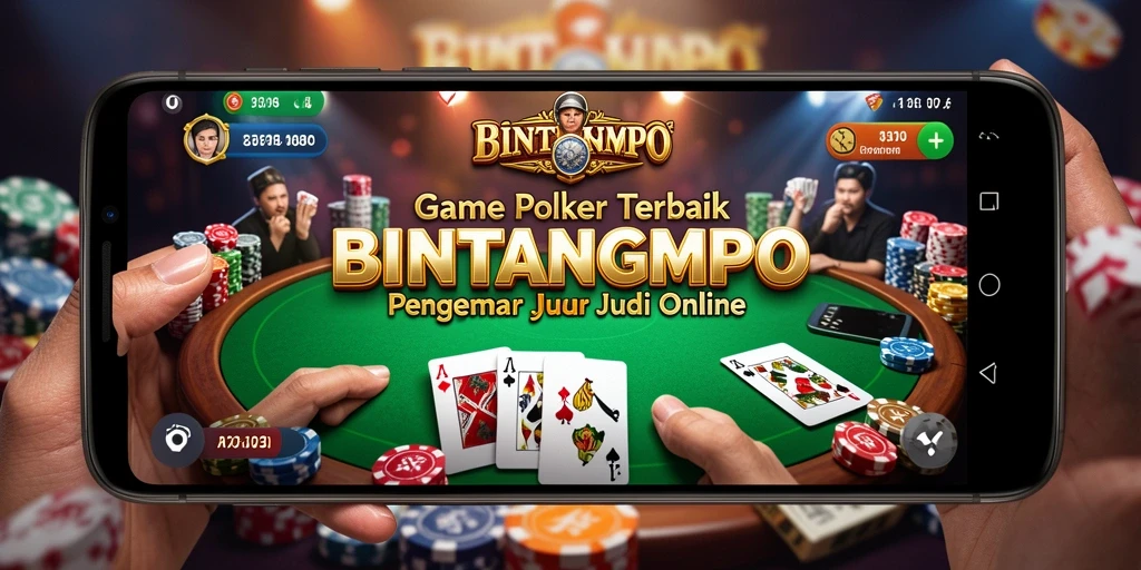 Screenshot gameplay BINTANGMPO menampilkan suasana poker yang nyata dan mendebarkan.