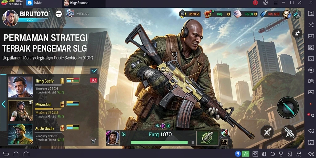 Tampilan gameplay BIRUTOTO yang menampilkan aksi strategi mendebarkan.