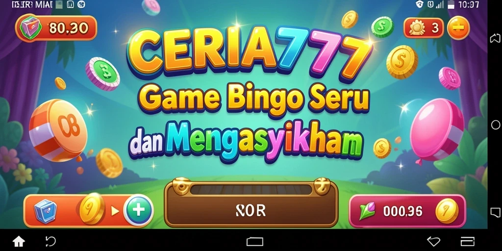 Tangkapan layar gameplay seru di game Bingo CERIA777.
