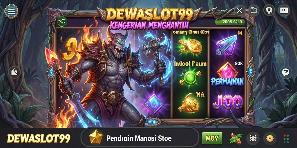 Gameplay menyeramkan dalam DEWASLOT99 yang menampilkan elemen horror.