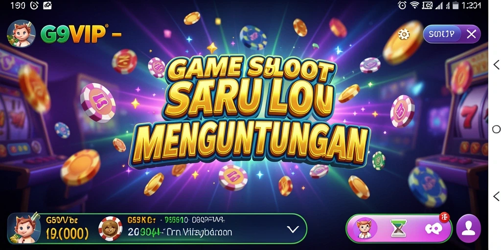 Screenshot G9VIP menampilkan gameplay yang menarik dan interaktif pada permainan Slot.