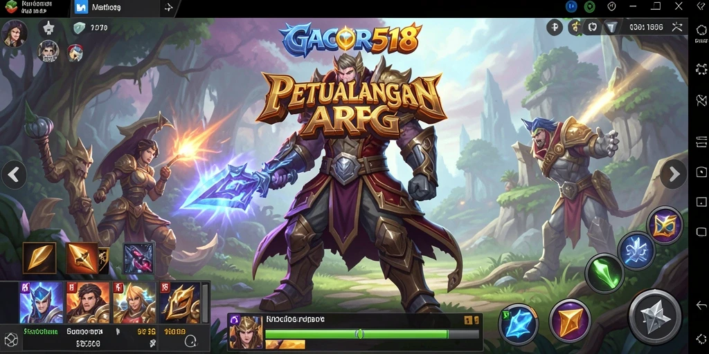 Screenshot GACOR518 menunjukkan aksi seru dalam pertarungan ARPG.