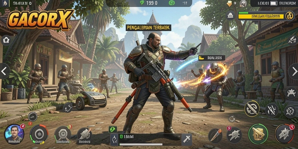 Tampilan gameplay GACORX yang menawan dan realistis