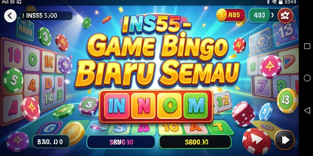 Screenshot gameplay INS55 menampilkan keseruan permainan Bingo.