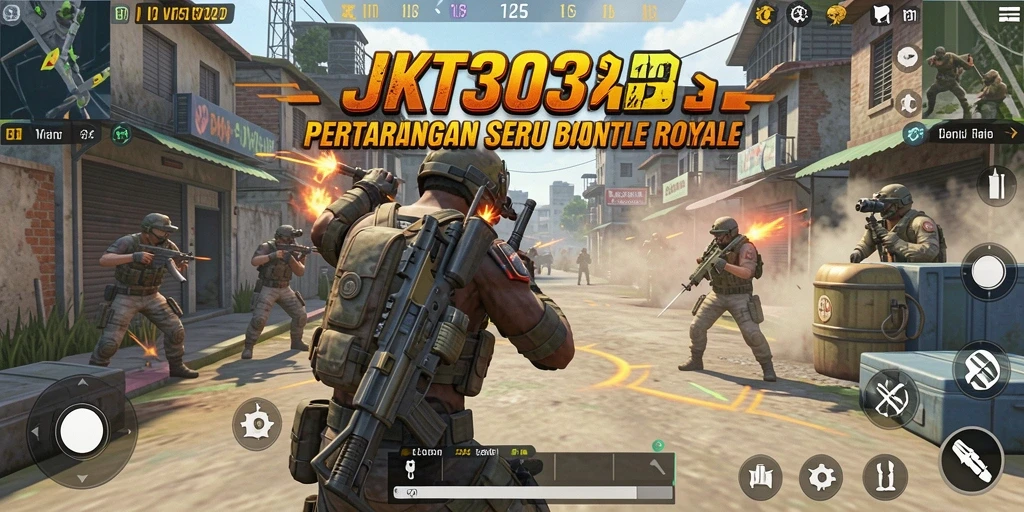 Gameplay seru dan menantang di JKT303 Battle Royale.