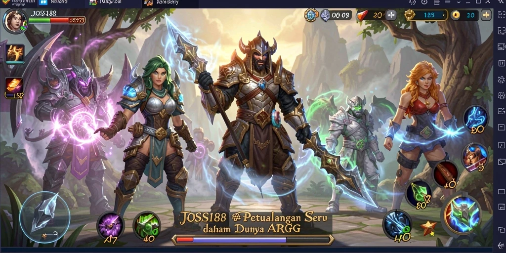 Screenshot gameplay JOSS188 menampilkan aksi pertempuran yang mendebarkan.