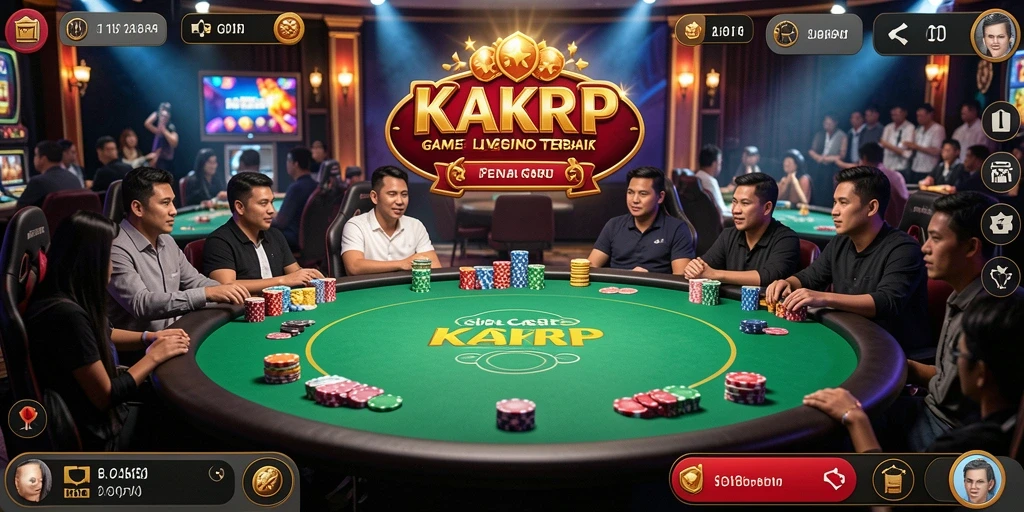 Screenshot gameplay KAKRP yang mendebarkan di Live Casino.