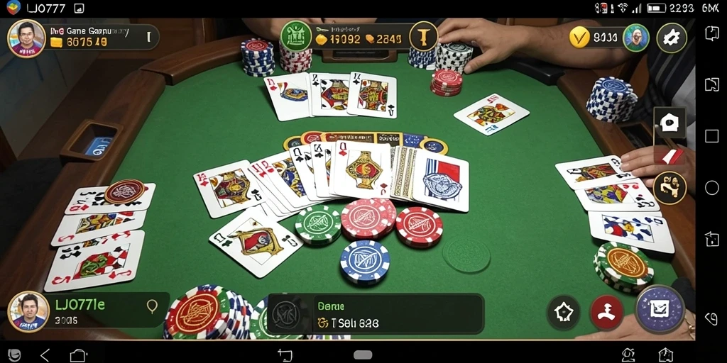 Tampilan gameplay Gaple yang seru dan interaktif di LJO777.