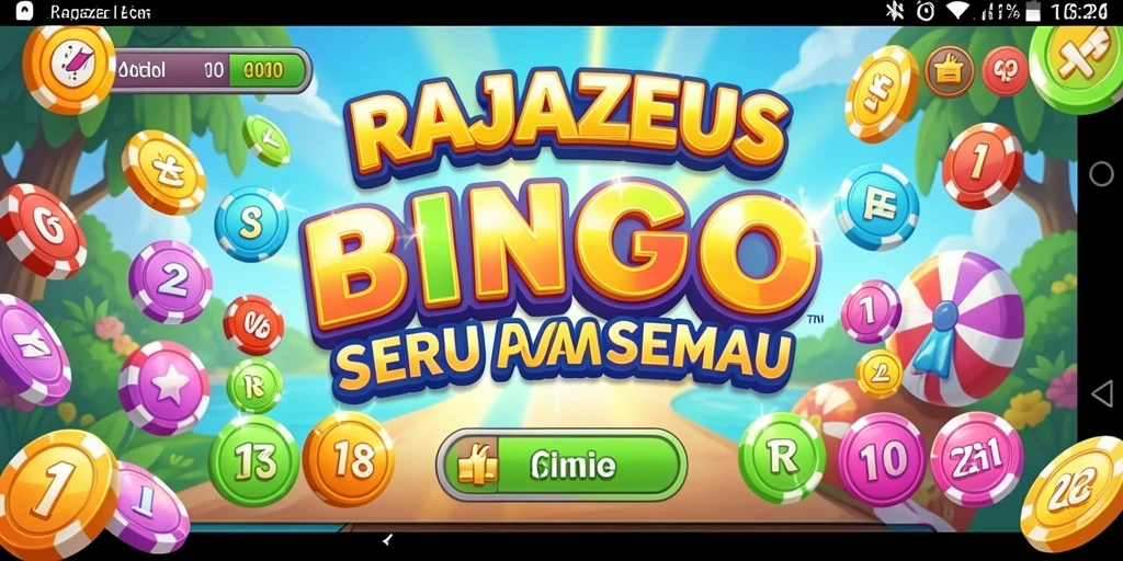 Tampilan gameplay seru dari permainan Bingo RAJAZEUS.