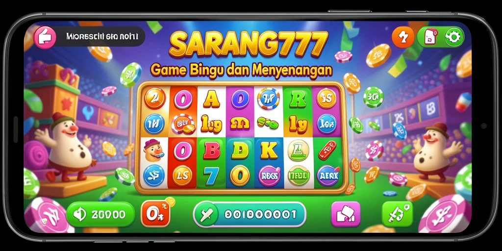 Tangkapan layar gameplay SARANG777 yang menarik saat bermain Bingo.