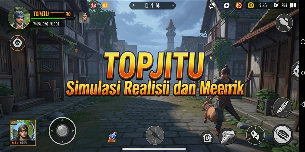 Screenshot utama menampilkan gameplay menarik dan interaksi pengguna dalam <strong>TOPJITU</strong>.