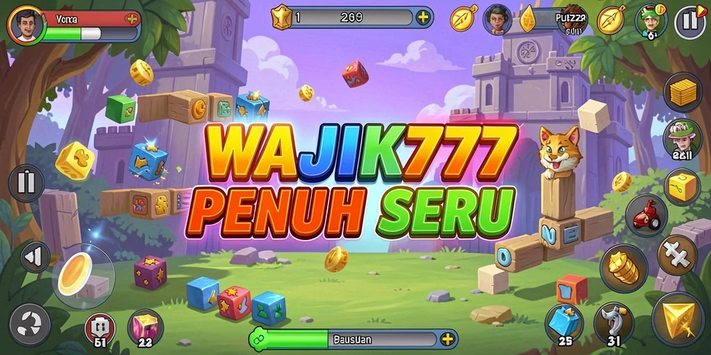 Tampilkan gameplay menantang WAJIK777 dengan level puzzle yang menarik.